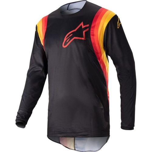 חליפת רכיבה אלפינסטארס שחור/ אדום/ צהוב – ALPINESTARS FLUID CORSA