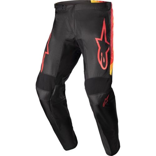 חליפת רכיבה אלפינסטארס שחור/ אדום/ צהוב – ALPINESTARS FLUID CORSA