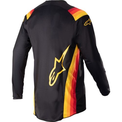 חליפת רכיבה אלפינסטארס שחור/ אדום/ צהוב – ALPINESTARS FLUID AGENT