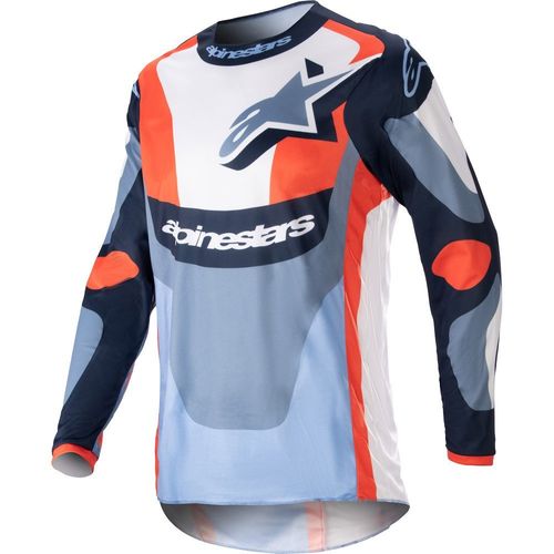 חליפת רכיבה אלפינסטארס כחול/ לבן/ כתום – ALPINESTARS FLUID AGENT