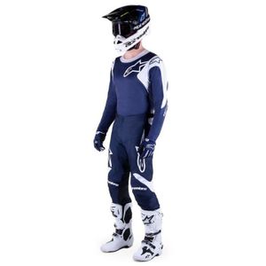 חליפת רכיבה אלפינסטארס כחול/ לבן – ALPINESTARS RACER HOEN