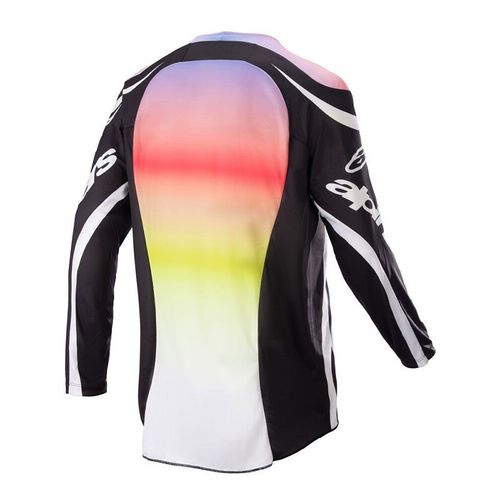 חליפת רכיבה אלפינסטארס 2023 שחור/ לבן/ צהוב – ALPINESTARS RACER SEMI
