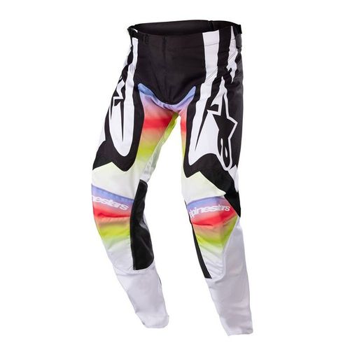חליפת רכיבה אלפינסטארס 2023 שחור/ לבן/ צהוב – ALPINESTARS RACER SEMI