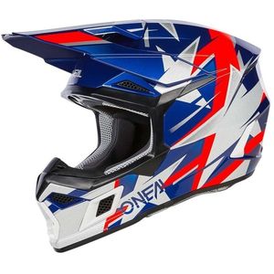 קסדת שטח אוניל כחול/ לבן/ אדום – ONEAL 3SRS RIDE BLUE/ WHITE/ RED V.23