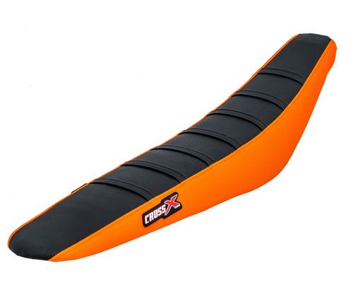 כיסוי מושב לאופנוע שטח קטמ שחור/ כתום – CROSS X RACING SEAT COVER 125-500 KTM SX/SXF 19-21 EXC/F 20-22