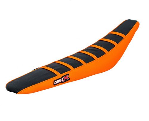 כיסוי מושב לאופנוע שטח קטמ שחור/ כתום – CROSS X RACING SEAT COVER 65 KTM SX 16-20