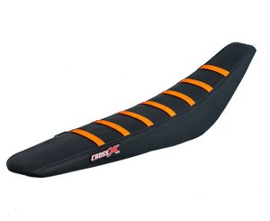 כיסוי מושב לאופנוע שטח קטמ שחור/ כתום – CROSS X RACING SEAT COVER 125-500 KTM SX/SXF 07-10 XC/EXC 08-11