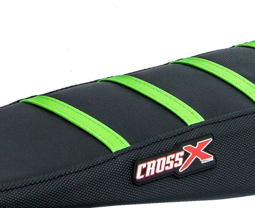 כיסוי מושב לאופנוע שטח קווסאקי שחור/ ירוק – CROSS X RACING SEAT COVER KAWASAKI 85/100 KXF 11-22