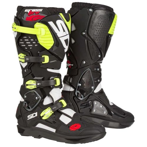 מגפי רכיבה סידי שחור/ צהוב – SIDI CROSSFIRE 3 SRS