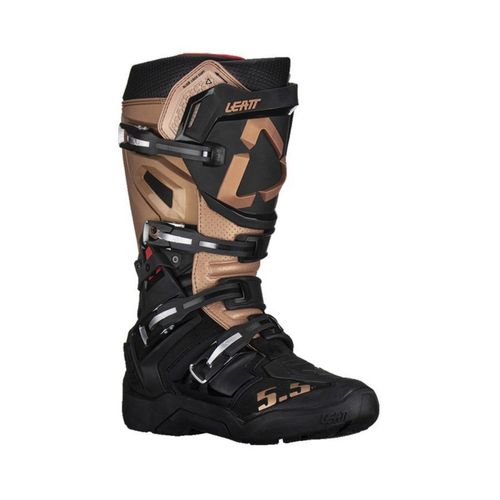 מגפי רכיבה ליט 5.5 שחור/ ברונזה – LEATT BOOTS 5.5 FLEXLOCK ENDURO COPPER