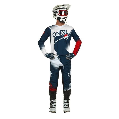 חליפת רכיבה אוניל כחול/ לבן/ אדום – ONEAL ELEMENT RACEWEAR V.22