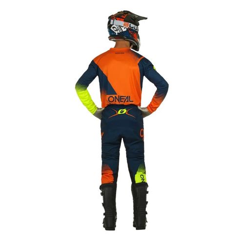 חליפת רכיבה אוניל כתום/ כחול/ צהוב – ONEAL ELEMENT RACEWEAR V.22