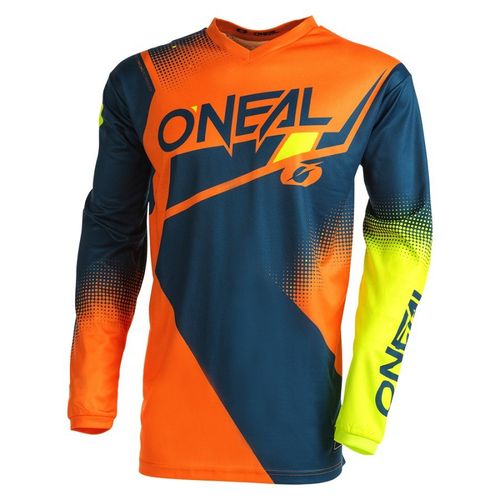חליפת רכיבה אוניל כתום/ כחול/ צהוב – ONEAL ELEMENT RACEWEAR V.22