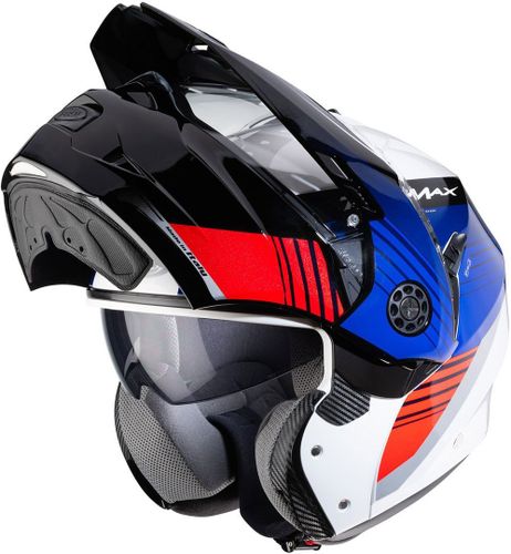 קסדת אדוונצ'ר נפתחת קאברג לבן/ כחול/ אדום – CABERG TOURMAX I8