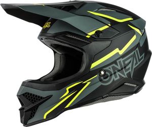 קסדת שטח אוניל שחור/ אפור/ צהוב – ONEAL 3SRS VOLTAGE V.22
