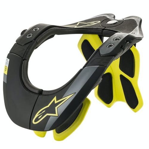 מגן צוואר אלפינסטארס שחור/ צהוב – ALPINESTARS BNS TECH 2