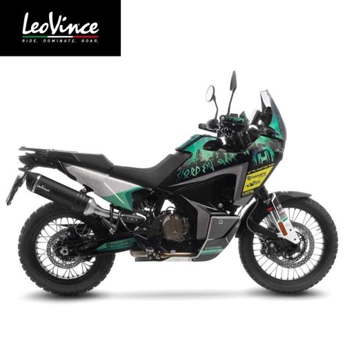 מפלט LeoVince CFMOTO MT800/Husqvarna Norden 901/ KTM Adventure790/890/SMT890 דגם One EVO