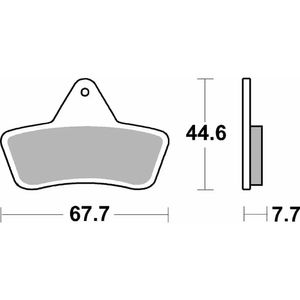 758-רפידות בלם קדמי אחורי ARCTIC-CAT 98-04 סינטר שטח ATV