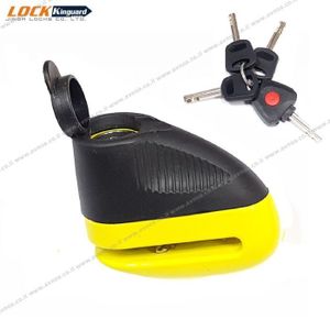 מנעול דיסק 5.5 מ"מ צהוב Kinguard Locks מפתח מואר 3 מפתחות נוספים