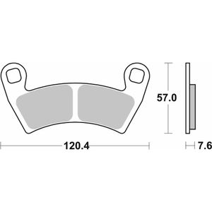 897-רפידות בלם קדמי/אחורי POLARIS RZR 800/1000 סינטר שטח
