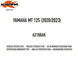סט מתאמים למגן רוח KAPPA YAMAHA MT125 20-24
