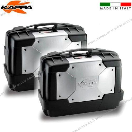 זוג ארגזי צד מרובעים 33 ליטרים גימור ניקל KAPPA MONOKEY® KGR33