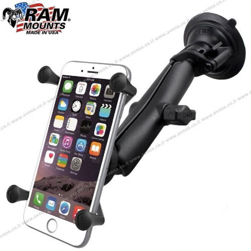 סמרטפון סטנדרטי תושבת ואקום זרוע ארוכה Ram Mount X-Grip