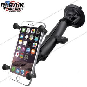 סמרטפון סטנדרטי תושבת ואקום זרוע ארוכה Ram Mount X-Grip