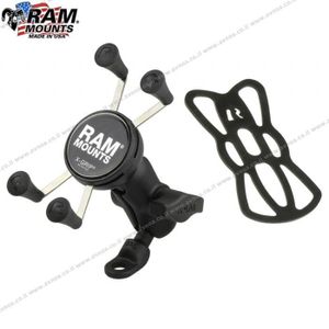 סמרטפון סטנדרטי תושבת למראה 45° חור קדח אחד Ram Mount X-Grip