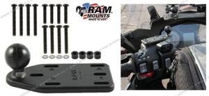 בסיס מלבן לכוסית שמן 8.9x4.4 סמ Ram Mount