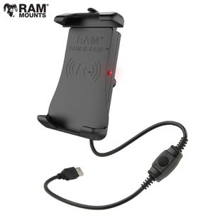 עריסה לטלפון Ram Mount Quick-Grip XL טעינה אלחוטית