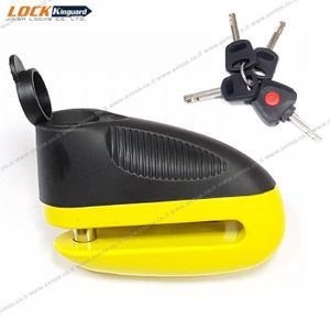מנעול דיסק 10 מ"מ צהוב Kinguard Locks מפתח מואר 3 מפתחות נוספים
