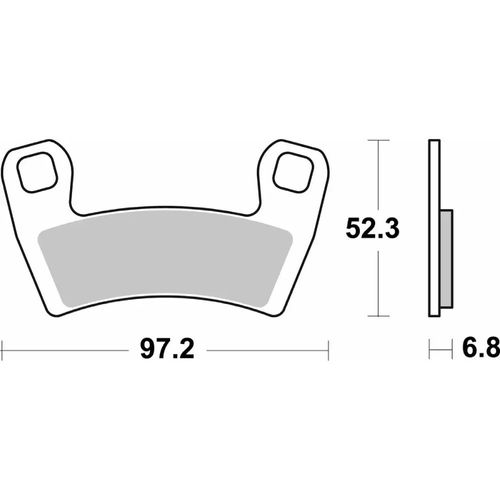 970- רפידות סלם קדמי POLARIZ RZR900/RZR1000 סינטר