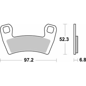 970- רפידות סלם קדמי POLARIZ RZR900/RZR1000 סינטר