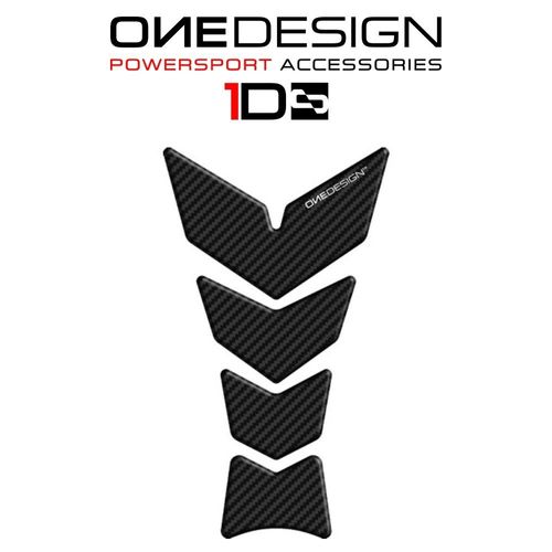 פד איכותי 4 חלקים עבה למיכל דלק OneDesign קרבון שחור