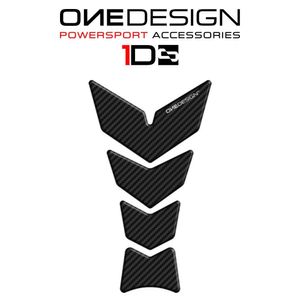 פד איכותי 4 חלקים עבה למיכל דלק OneDesign קרבון שחור