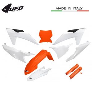 סט פלסטיקה כולל מגיני בולמים UFO KTM SX/SXF 23-24 צביעה מקורית
