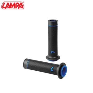 גריפים ספורטיבים לאופנועי כביש שחור/כחול LAMPA