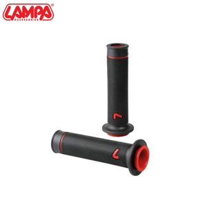 גריפים ספורטיבים לאופנועי כביש שחור/אדום LAMPA