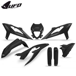 סט פלסטיקה UFO BETA RR 250/300350/400/450 כולל מסגרת פנס ומגיני בולמים שחור