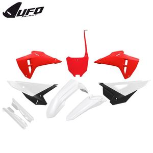 סט פלסטיקה UFO HONDA CRF250R/CRF450R 2025 אדום/לבן