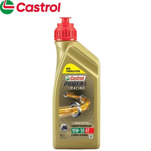 שמן מנוע סינטטי מלא Castrol Power1 Racing 10W-50 1L
