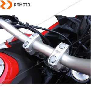מגביהים 2 ס"מ לכידון עבה כסף Rdmoto