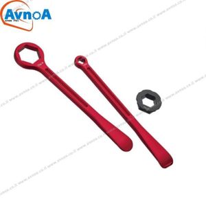 זוג כפות לתיקון פנצ´ר כולל מפתח ברגים Avnoa Racing אדום