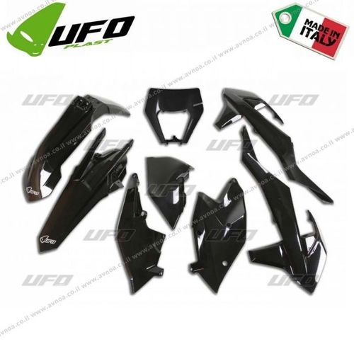 סט פלסטיקה UFO KTM EXC/EXC-F 17-19 צבע שחור