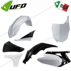 סט פלסטיקה UFO YAMAHA YZF450 11-13 צביעה שחור\לבן