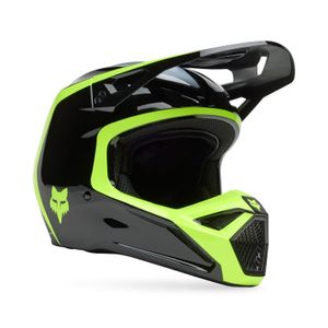 קסדת פוקס שחור / צהוב / אפור - FOX V1 FLOW HELMET V25