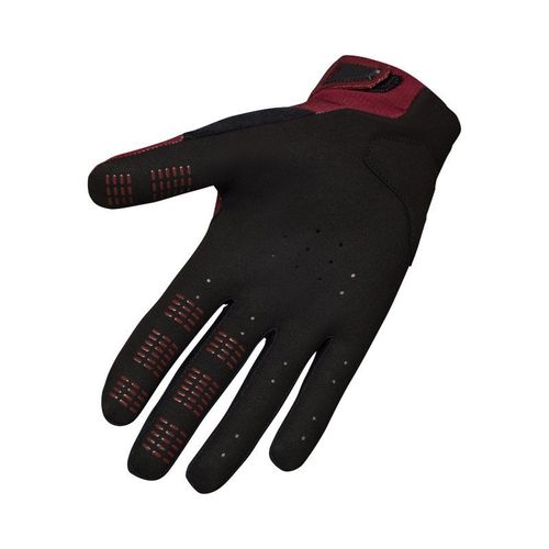 כפפות רכיבה פוקס בורדו / שחור - FOX DEFEND D3O GLOVE V25