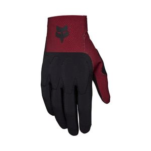כפפות רכיבה פוקס בורדו / שחור - FOX DEFEND D3O GLOVE V25