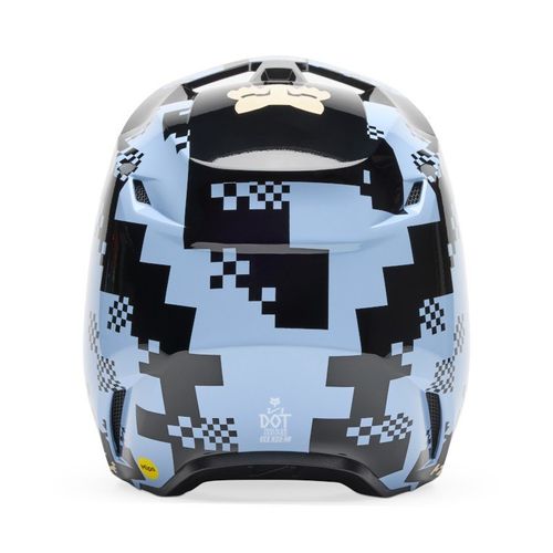 קסדת פוקס תכלת / שחור - FOX V1 DIGI IMAGE HELMET V25